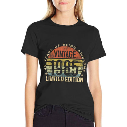 Vintage 1985 Limited Edition 40-Year-Old Gifts 40th Birthday  Soft T-Shirt