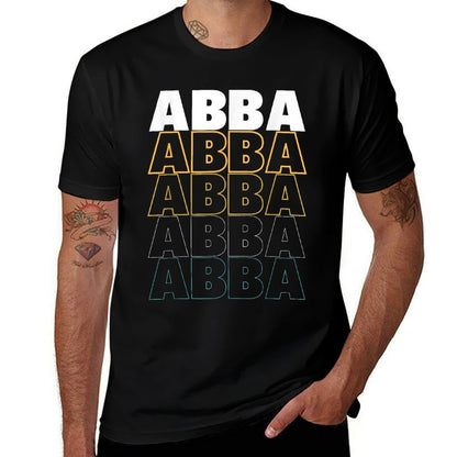 Love Heart Abba Grunge Vintage Style Black Abba  Vintage-inspired T-Shirt