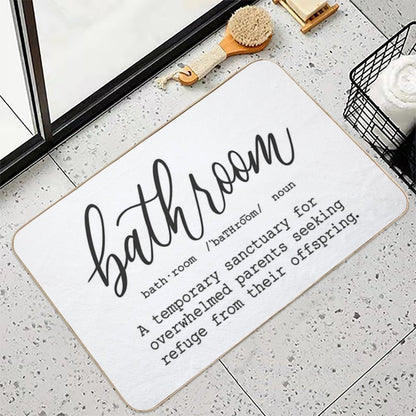 Funny Bathroom Definition  Multi-Purpose Bath Mat
