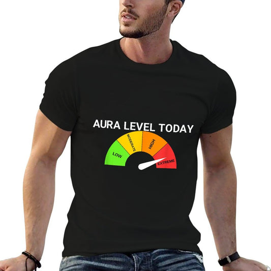 Aura Level Today Extreme Aura Points Meme  Versatile T-Shirt