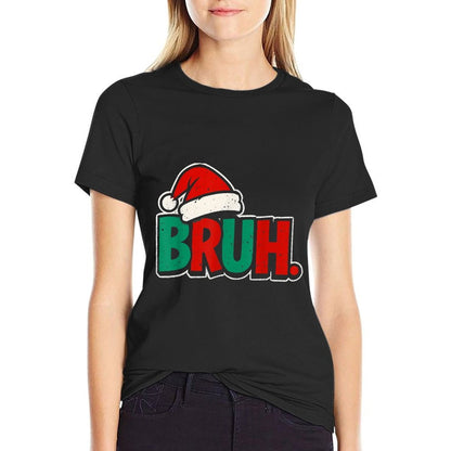 Bruh Funny Saying Brons Boys Kids Christmas Pajamas Xmas  Soft T-Shirt