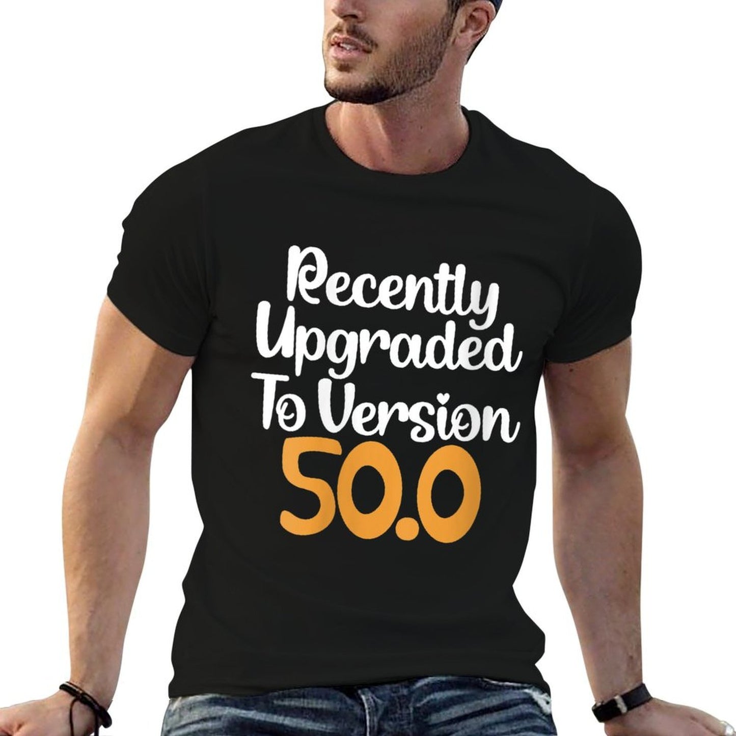 Womens Funny 50th Birthday Tshirt Recently Upgraded To Version 50.0  Odor-resistant T-Shirt