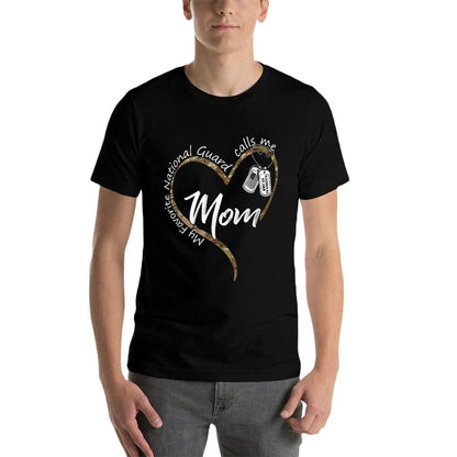 My Favorite National Guard Calls Me Mom US National Guard  High-quality Stitching T-Shirt