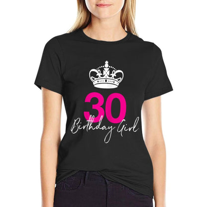 Womens Women's 30th Birthday Shirt for Her Comfortable T-Shirt