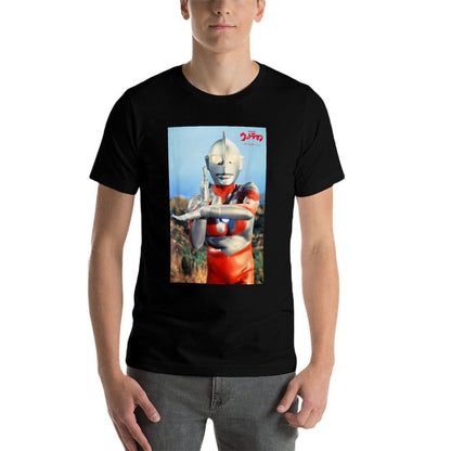 ULTRAMAN Fantasy Tokusatsu Series Classic Spacium Beam Pose  Odor-resistant T-Shirt
