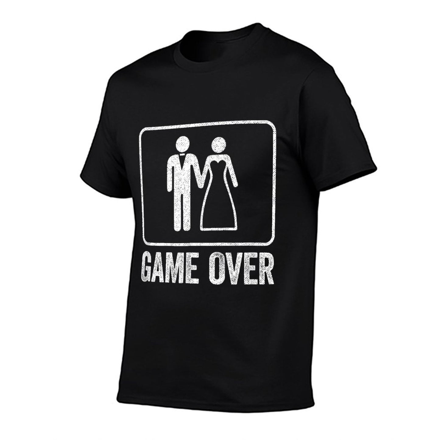 Game Over Funny Wedding Men Bachelor Party Tshirt  Tagless Design T-Shirt