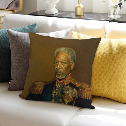 Morgan Freeman - Replaceface Soft Home Decor Throw Pillow