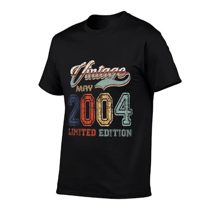 21 Years Old Retro Vintage May 2004 Funny 21st Birthday  Versatile T-Shirt