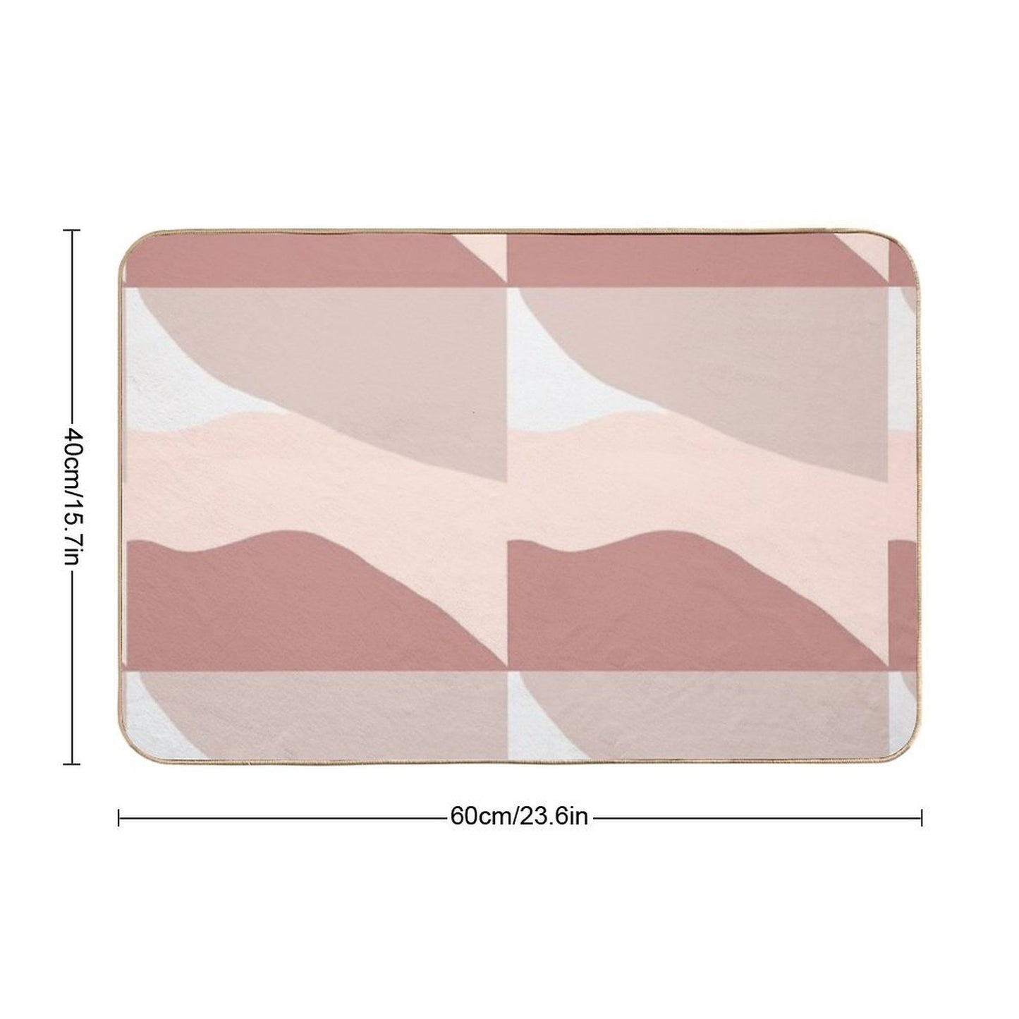 Pink Design  Toxin-Free Bath Mat