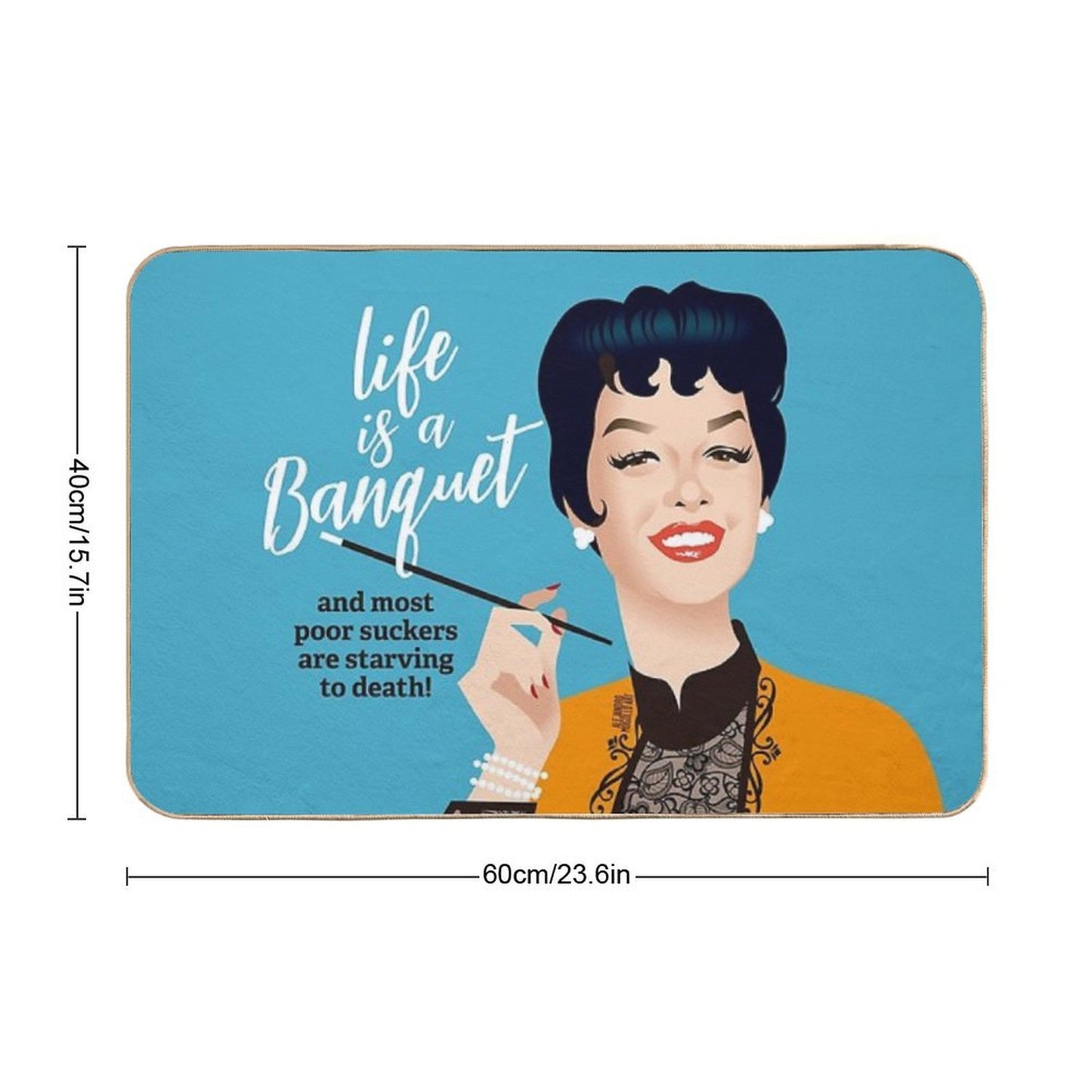 Banquet!  Rapid-Drying Bath Mat