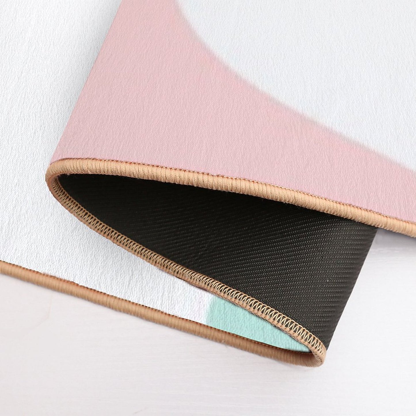 Abstract Modern Pastels  Long-Lasting Bath Mat