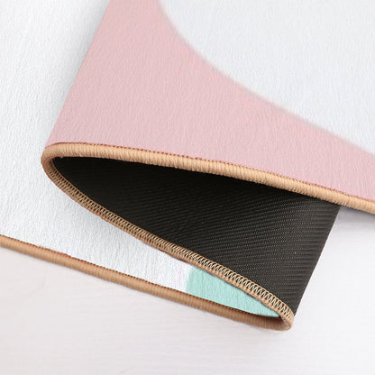 Abstract Modern Pastels  Long-Lasting Bath Mat