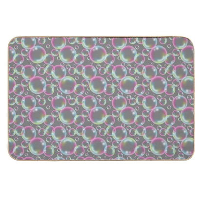 Bubbly Bubbles (Grey)  High-Traffic Bath Mat