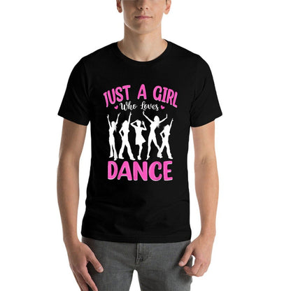Dance Lover Girls Women Just A Girl Who Loves Dance  Vintage-inspired T-Shirt