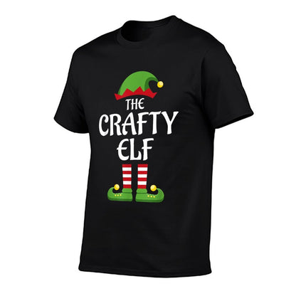 Crafty Elf Family Matching Group Christmas  Stretchy T-Shirt