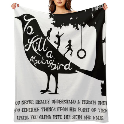 To Kill A Mocking Bird Sustainable Throw Blanket