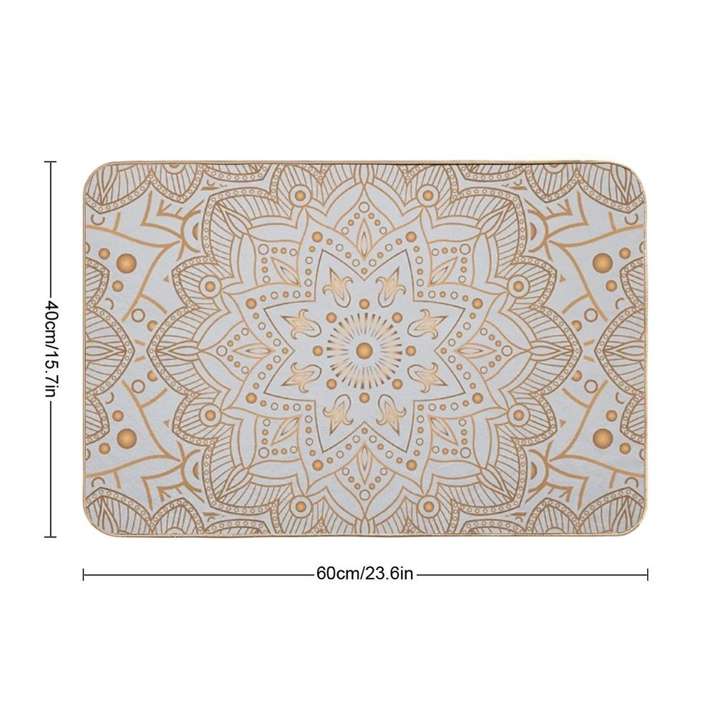 Perfection Mandala 10  Dirt-Trapping Bath Mat
