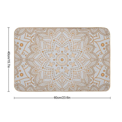 Perfection Mandala 10  Dirt-Trapping Bath Mat