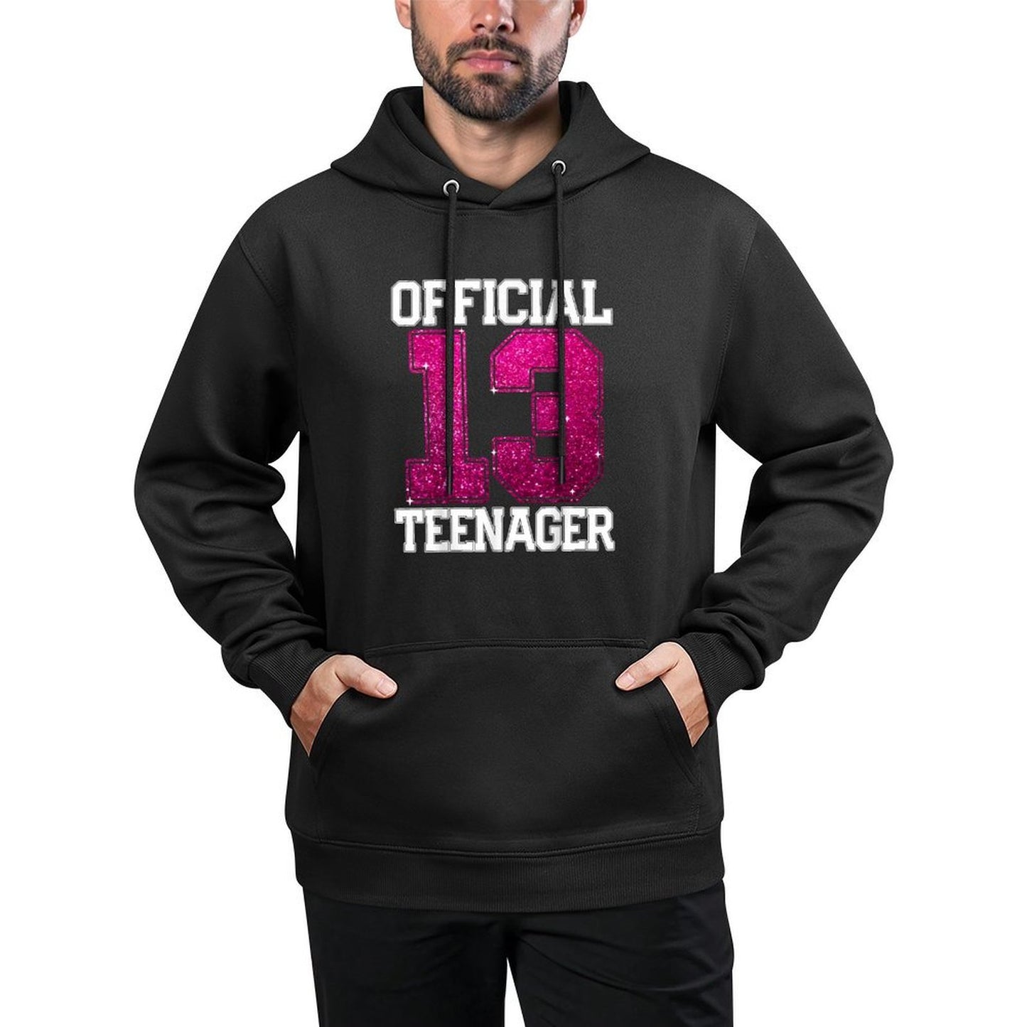 OFFICIAL TEENAGER 13th Birthday 2012 Bday Girls Gift Kangaroo Pocket Hoodie