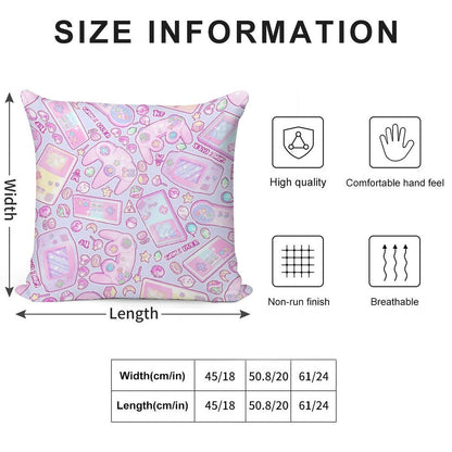 Game Over! Soft Shrink-Resistant Throw Pillow