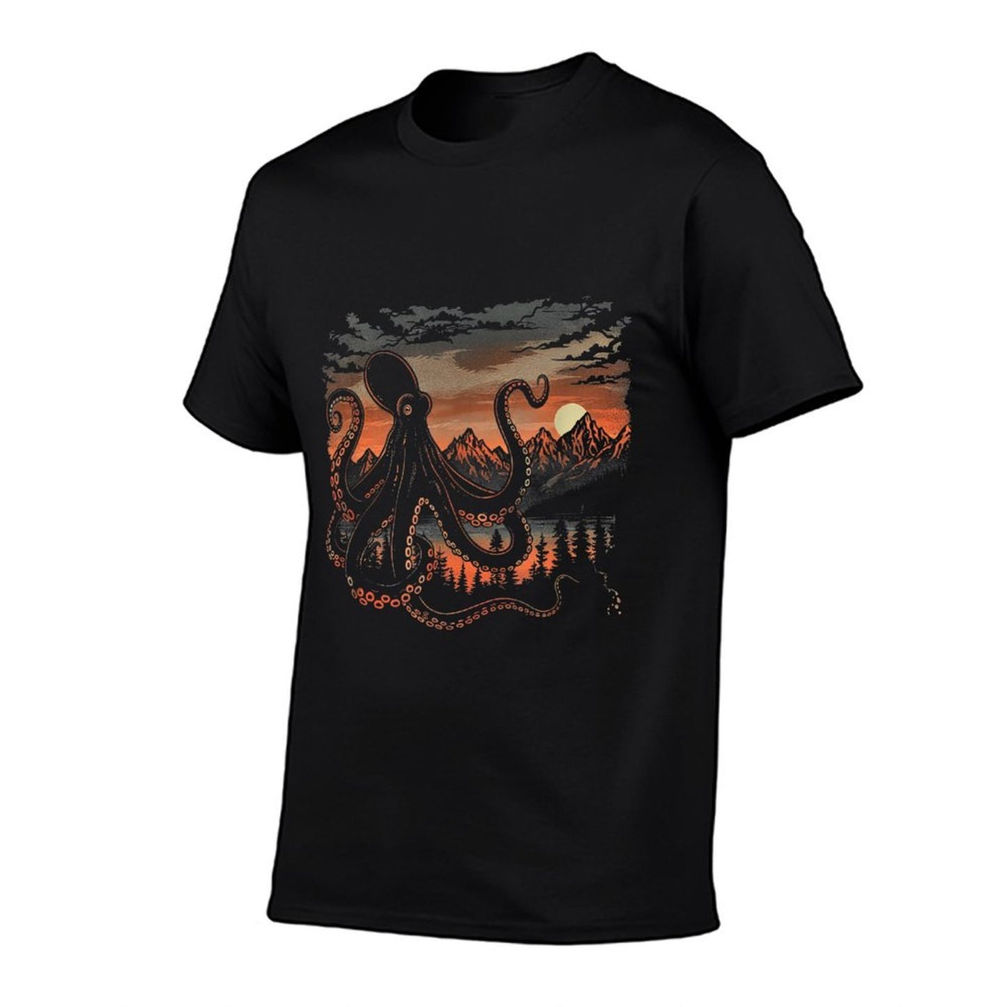 Twilight Kraken  Men Women (XS-6XL)  Graphic Comfortable T-Shirt