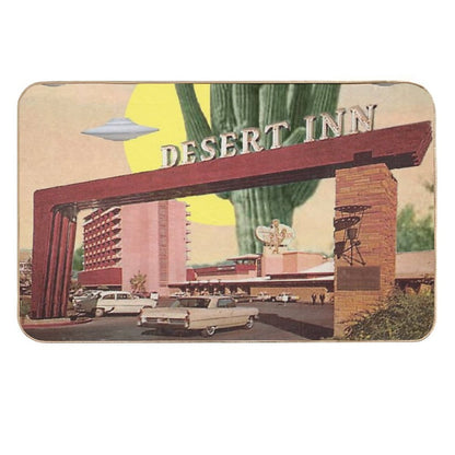 Desert Inn  UFOs Landing  Odorless Bath Mat