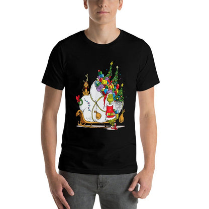 Dr. Seuss Grinch Sleigh T-shirt  Easy-care T-Shirt