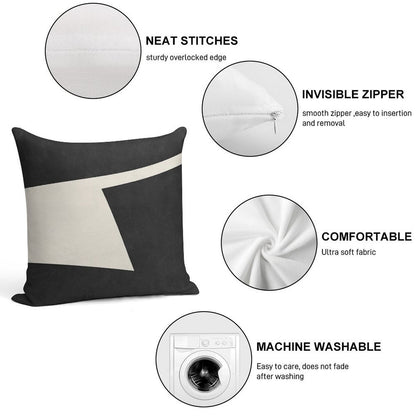 ABSTRACT SHAPES 02 Soft Skin-Friendly Throw Pillow