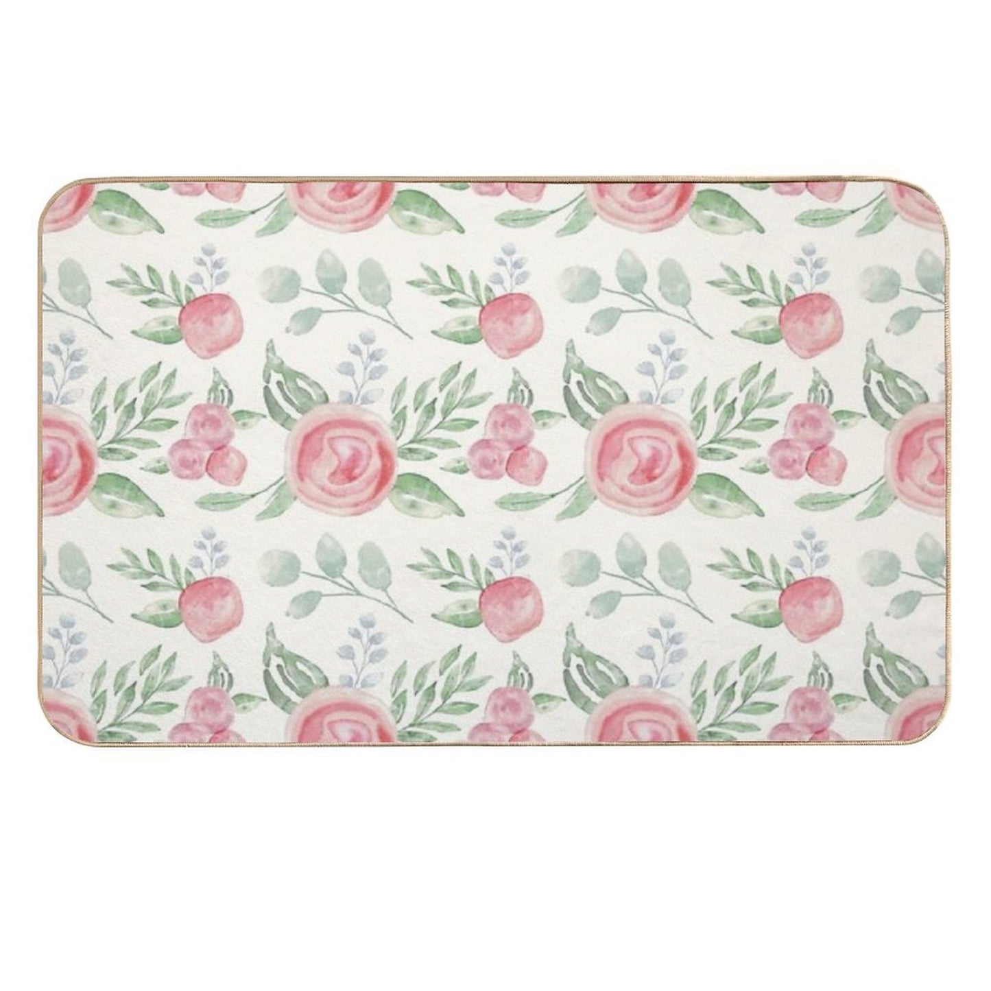 Water Color Pattern  Pet-Safe Bath Mat