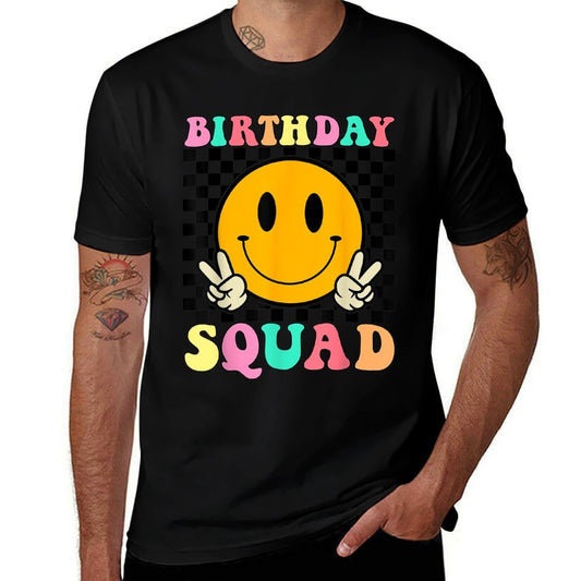 Birthday Squad For Men Women Kids Funny Birthday Matching  Graphic-printed T-Shirt