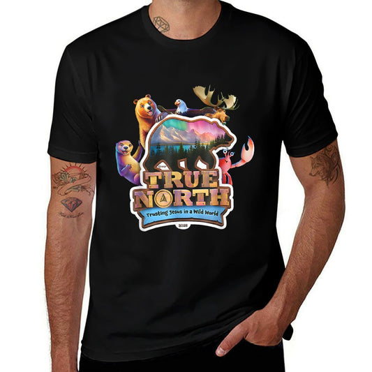 True North VBS 2025 Trusting Jesus Wilderness Christian Graphic-printed T-Shirt