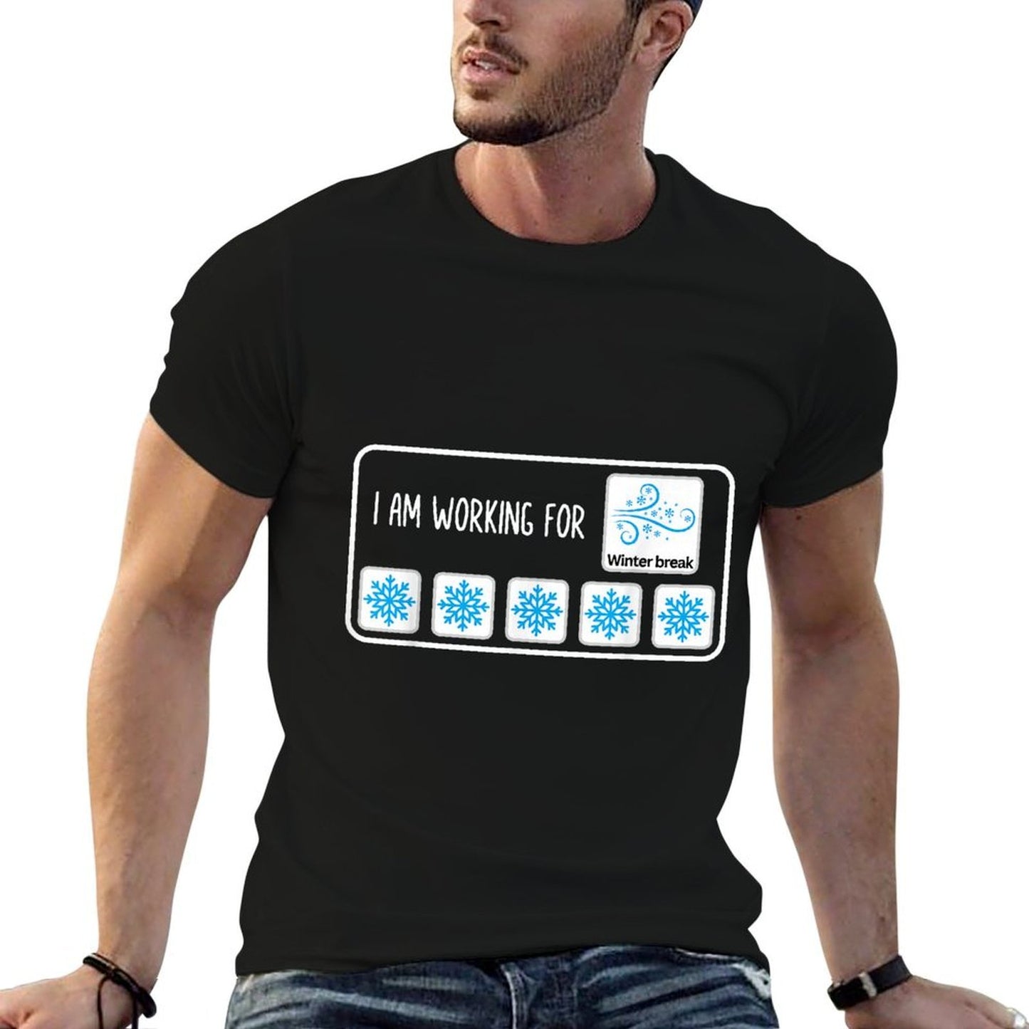 I Am Working for Winter Break Christmas SPED Teacher Xmas  Vintage-inspired T-Shirt