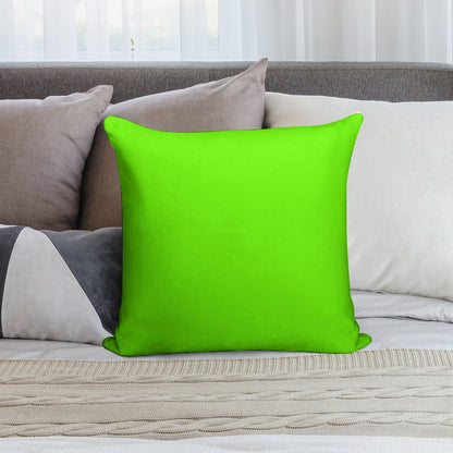 Super Bright Fluorescent Green Neon Soft Warmth Comfort Throw Pillow