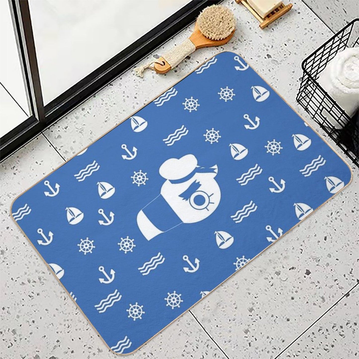 Gulliver Pattern  Repositionable Bath Mat