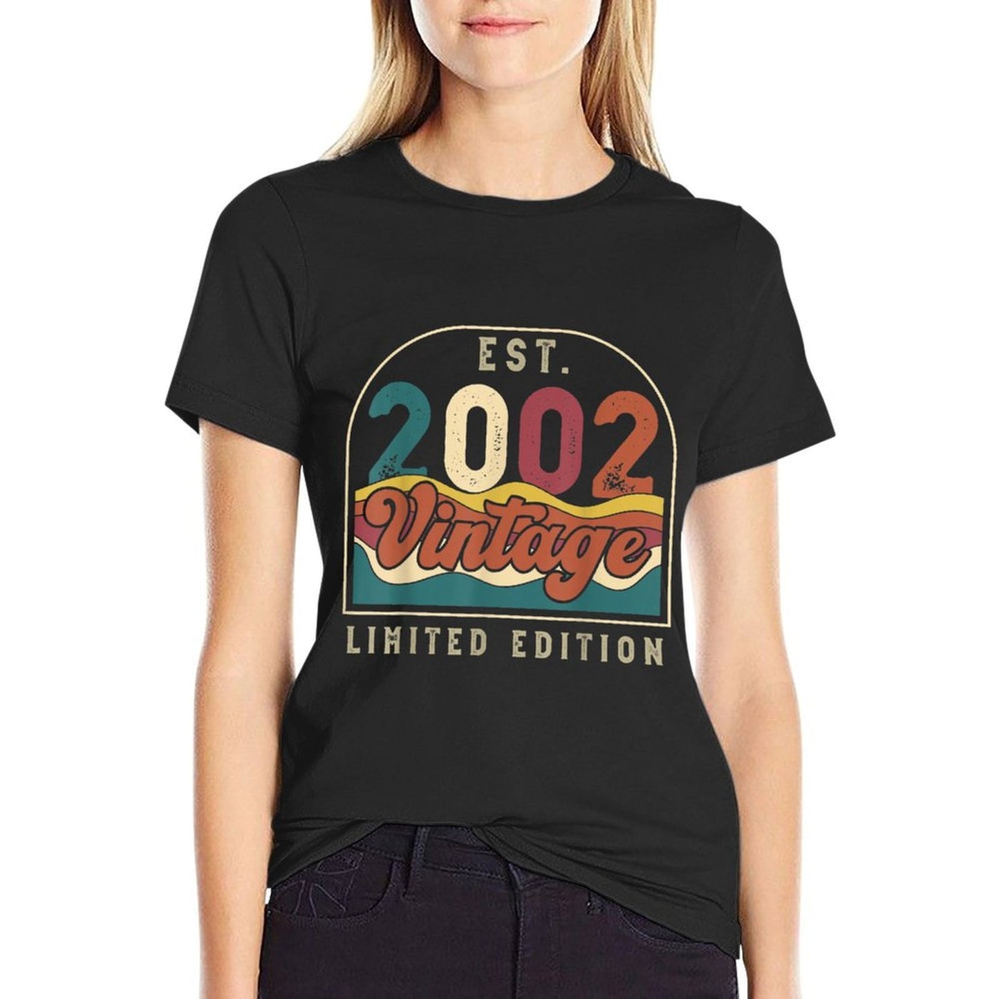 Vintage Est 2002 20th Birthday Limited Edition  Oversized Silhouette T-Shirt