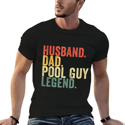 Funny Swimming Husband Dad Pool Guy Legend Vintage  Vintage-inspired T-Shirt
