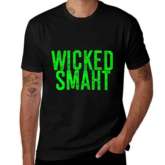Wicked Smaht Funny Boston Massachusetts Gift Shirt  Eco-friendly Material T-Shirt