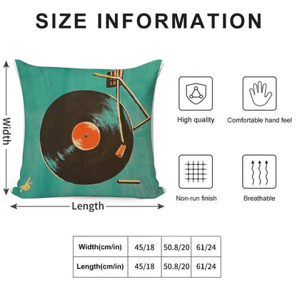 Longplay Soft Hidden Zipper Throw Pillow