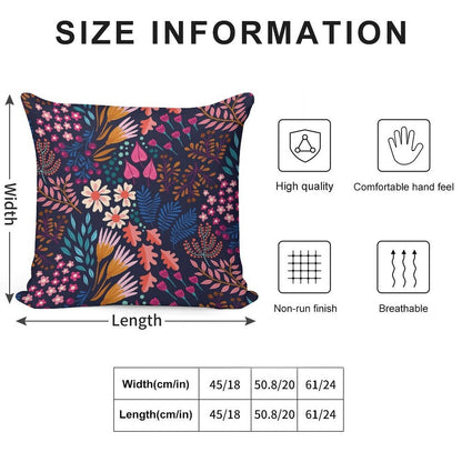 BLISS Flower Field Soft Anti-Pilling Throw Pillow