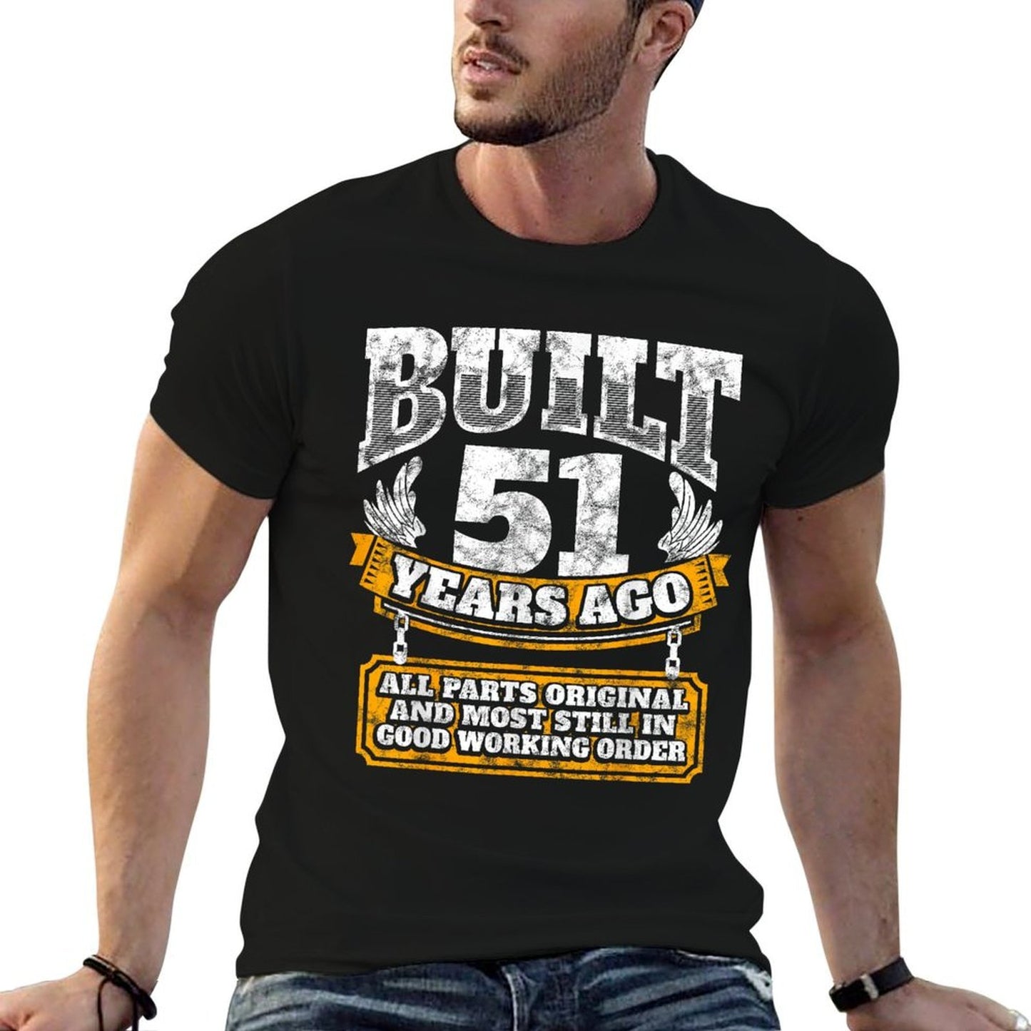 Funny 51st Birthday B-Day Gift Saying Age 51 Year Joke  Summer-ready Fabric T-Shirt