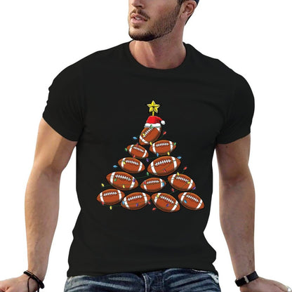 Funny Football Player Team Christmas Tree Boys Cute Gifts  Vintage-inspired T-Shirt
