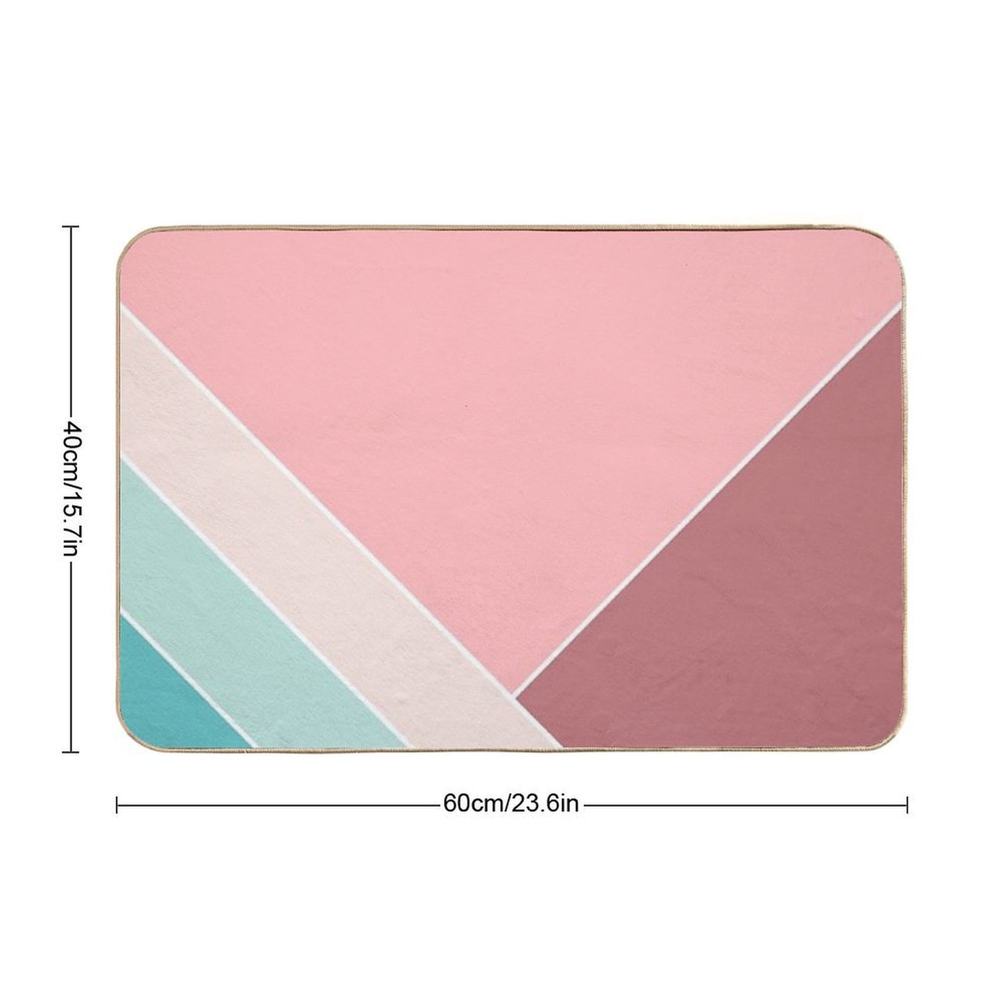 Cotton Candy Trendy Summer Home Pattern  Fade-Resistant Bath Mat