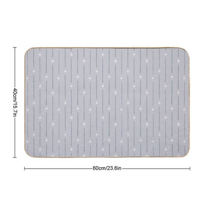 Swan River [blue]  Rapid-Drying Bath Mat