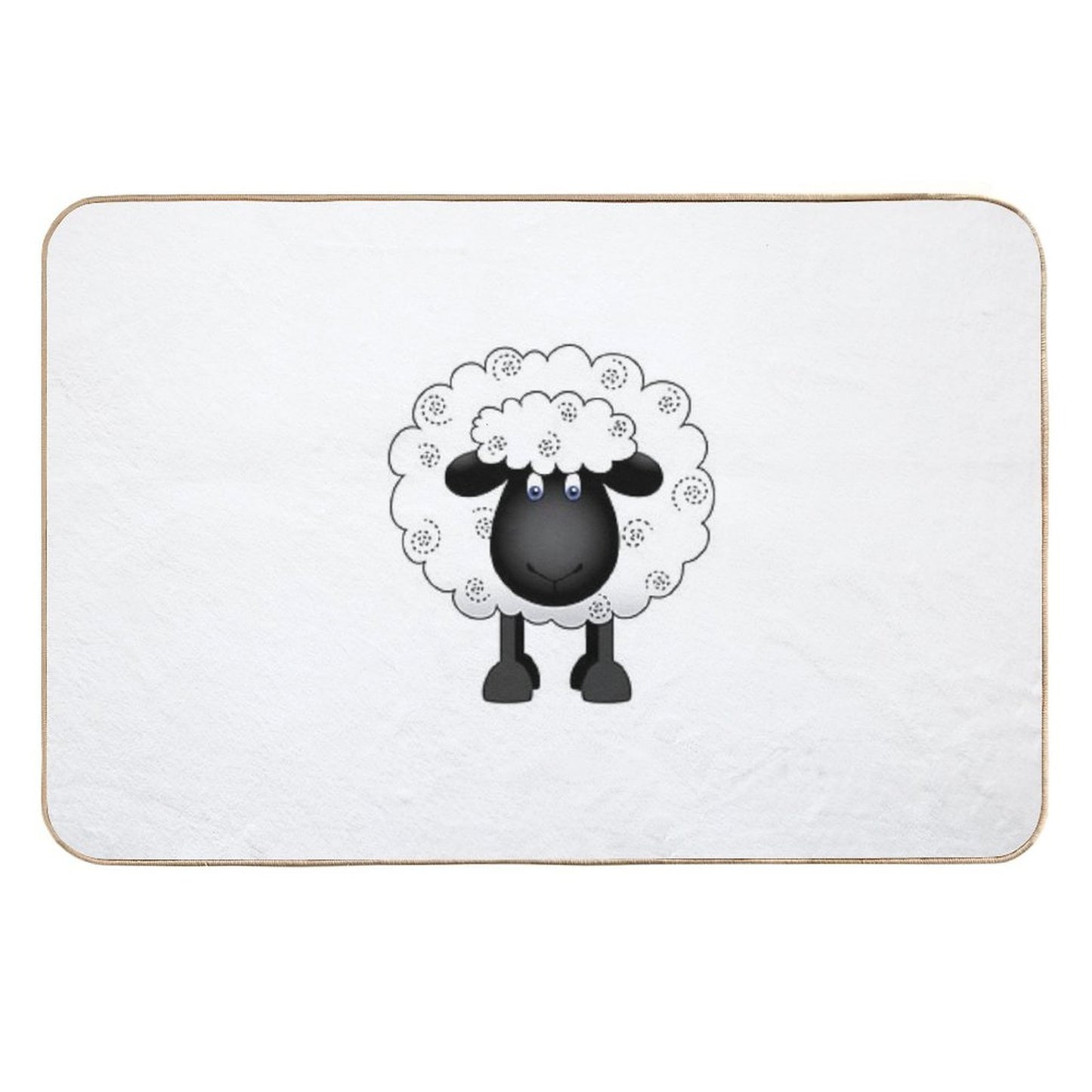 Shelby The Sheep  Non-Slip Bath Mat