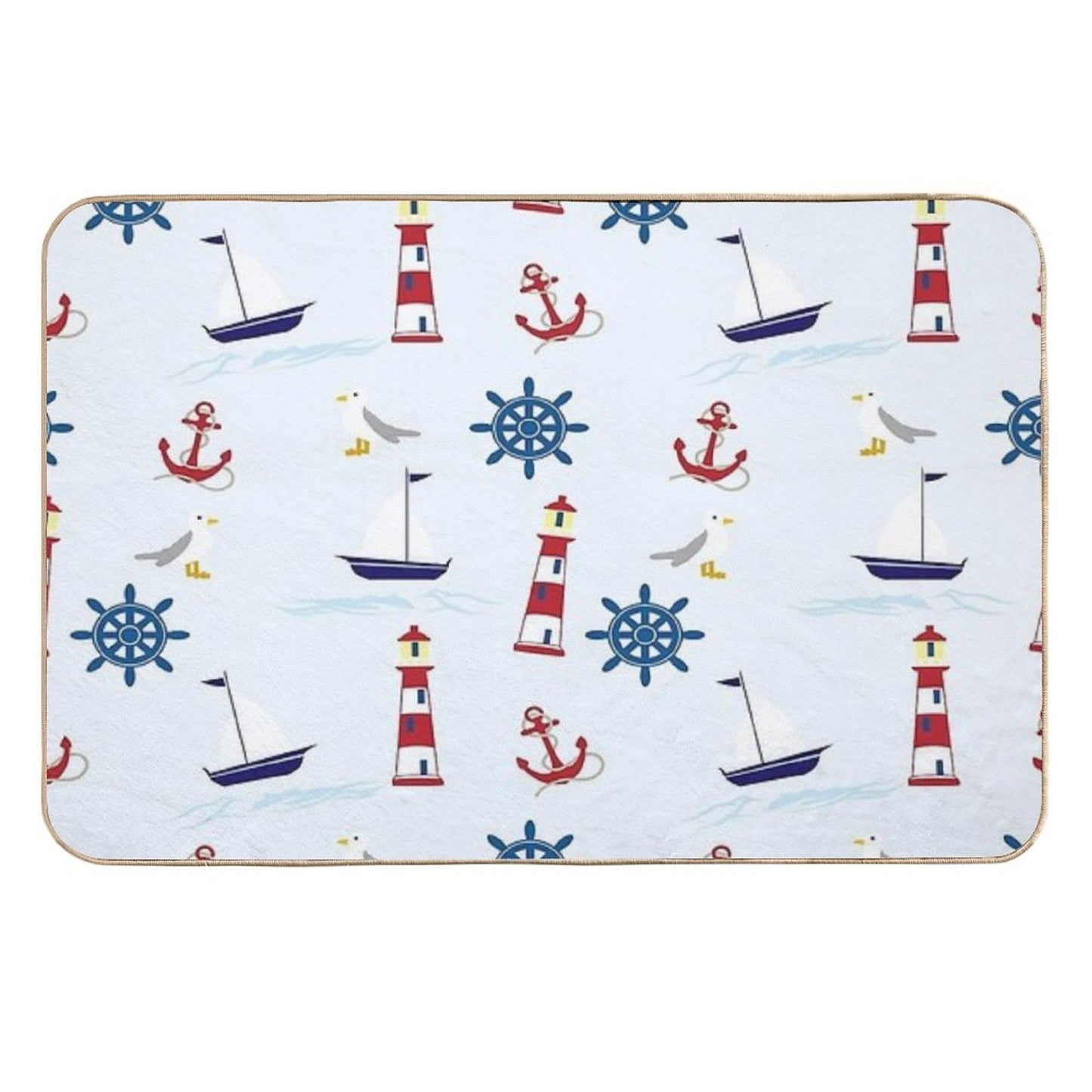 Lighthouse Sailor  Toxin-Free Bath Mat