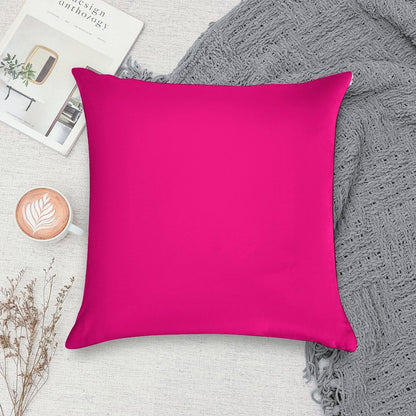 PLAIN SOLID  Bright PINK -100  Bright PINK SHADES ON OZCUSHIONS ON ALL PRODUCTS Soft Multiple Sizes Throw Pillow