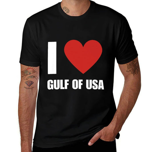 Trump America Gulf of Mexico President Trump Gulf of USA Premium  Cotton T-Shirt