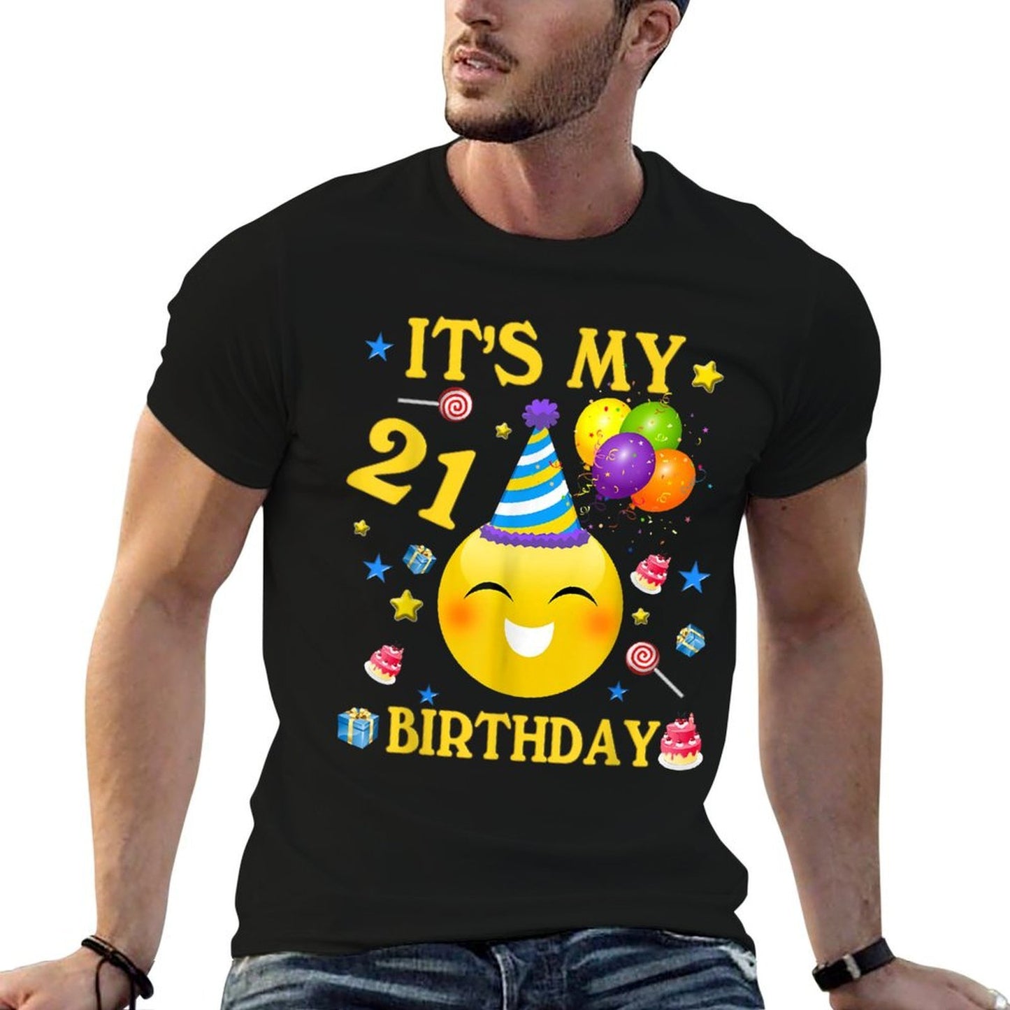 Funny It's My 21st Birthday Gift 21 Years Old 21st Comfortable T-Shirt