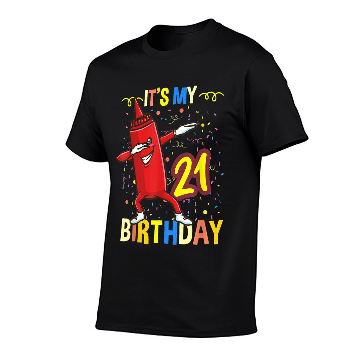 Its My 21st Birthday Dabbing Ketchup  Easy-care T-Shirt