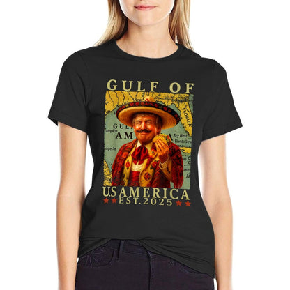 Retro Gulf Of USA America Mexico Trump Mexico Taco Funny Affordable Price T-Shirt
